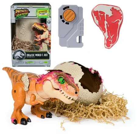 Jurassic World Primal Hatch T-Rex, Interactive Dinosaur Toy for Kids Ages 5 and up | Walmart (US)