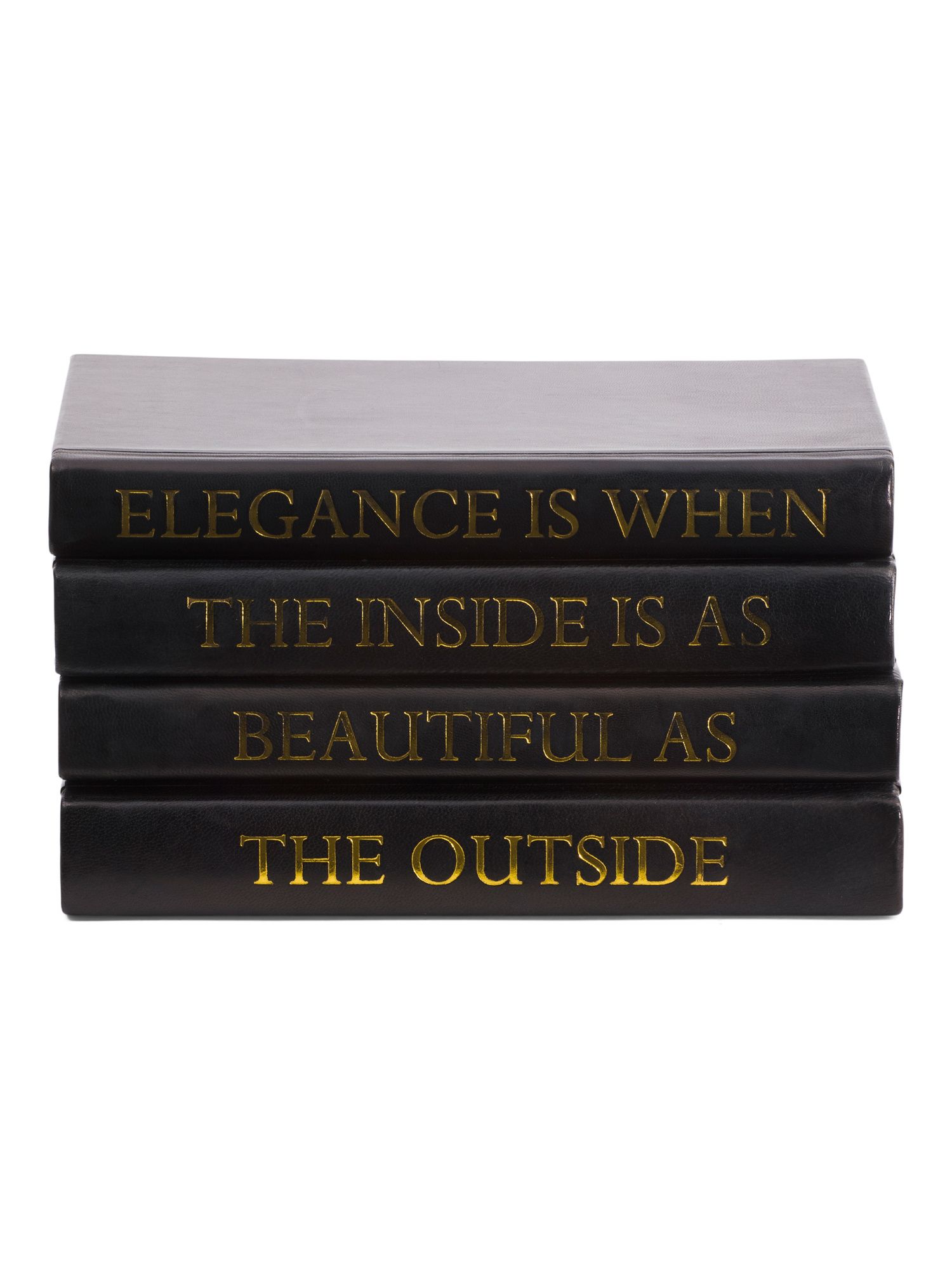 4pc Elegance Quote Decorative Books | Marshalls