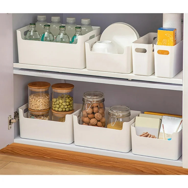 Gyedtr Plastic Storage Baskets Small Pantry Organization,Stackable Storage Bins,Household Organiz... | Walmart (US)