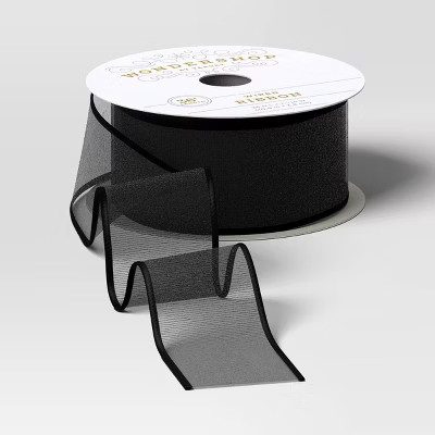Christmas Modern Warmth Premium Ribbon Black - Wondershop™ | Target
