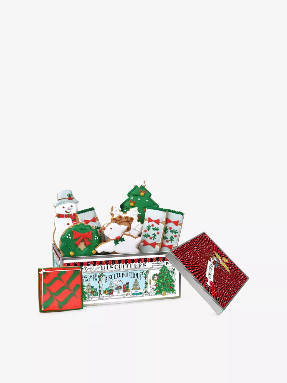 Happy Christmas iced biscuits gift set 160g | Selfridges