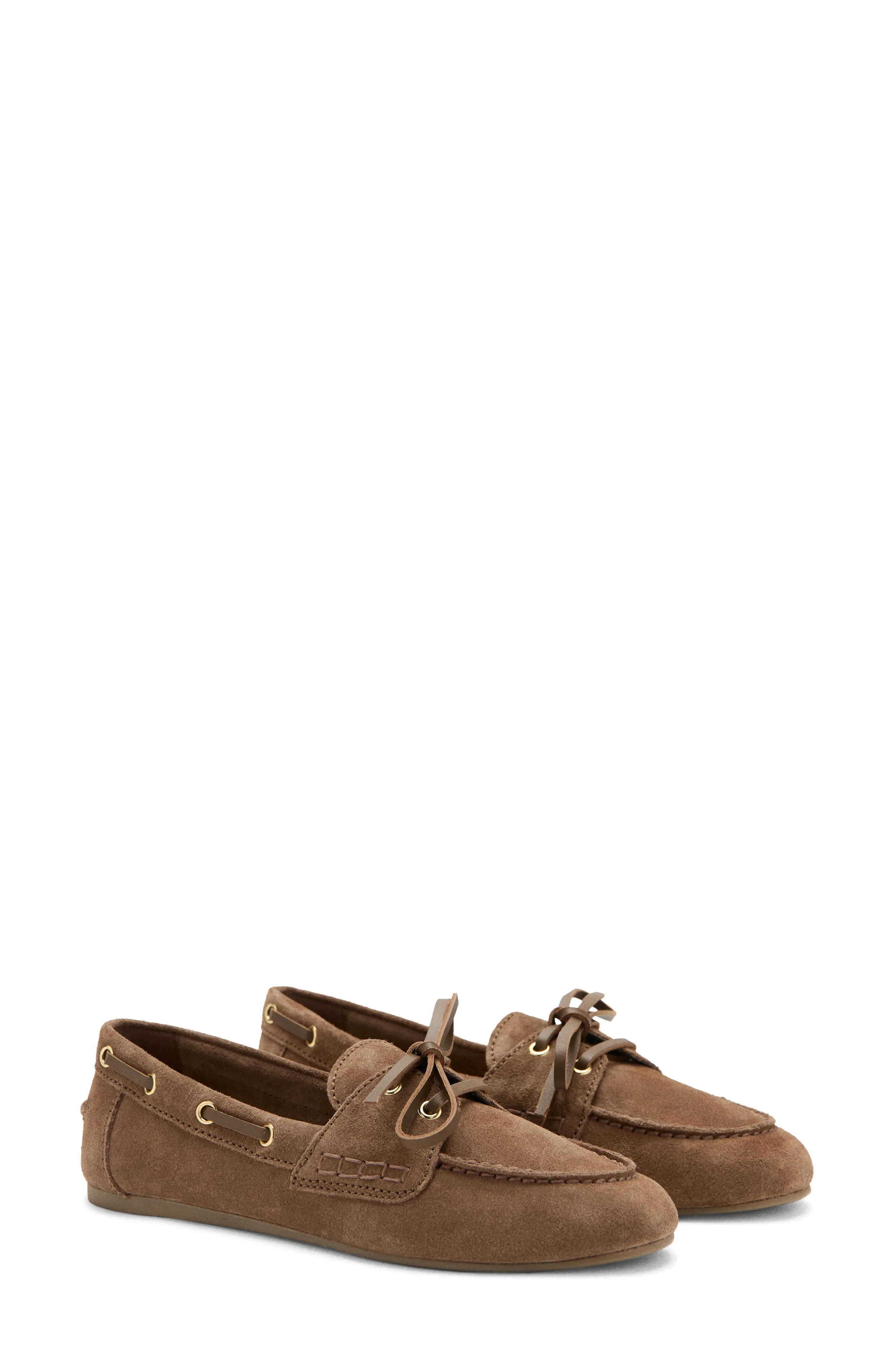 MANGO Suede Boat Shoe (Women) | Nordstrom | Nordstrom