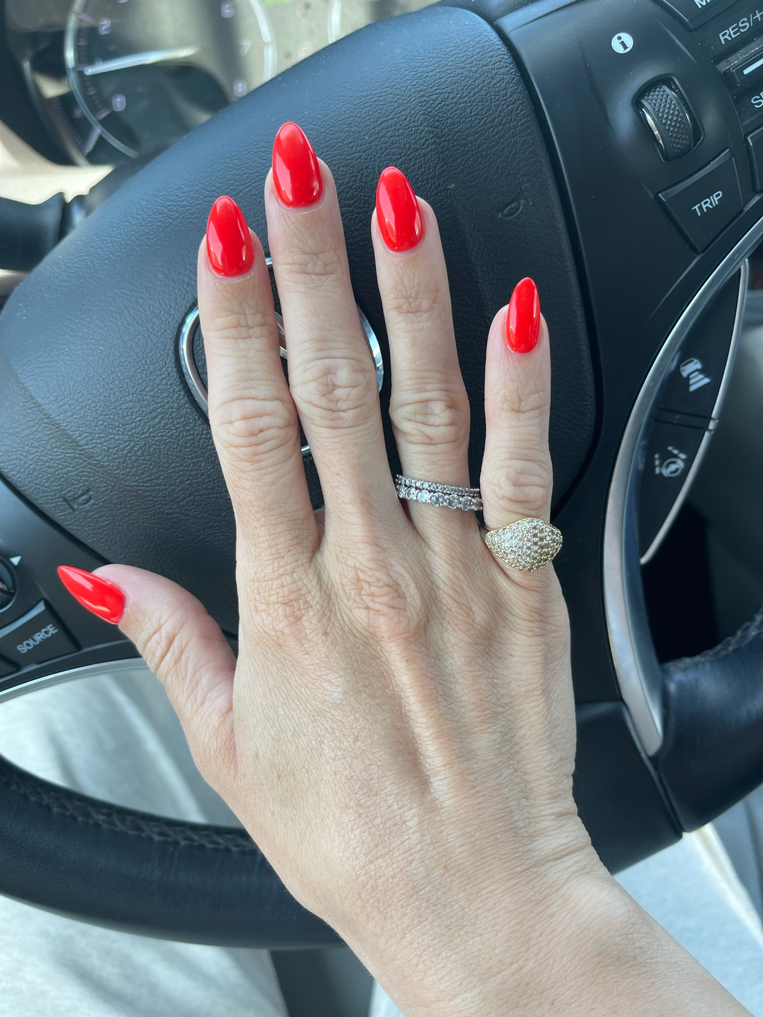 Found my new favorite nail color Ferrari ❤️‍🔥 also linked some similar rings ✨⭐️

#LTKsalealert #LTKFind #LTKstyletip
