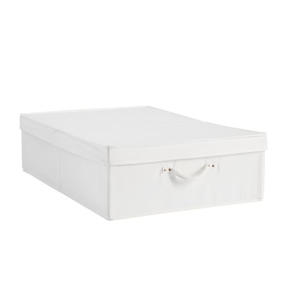 White Denim Storage Bin | Pottery Barn Teen