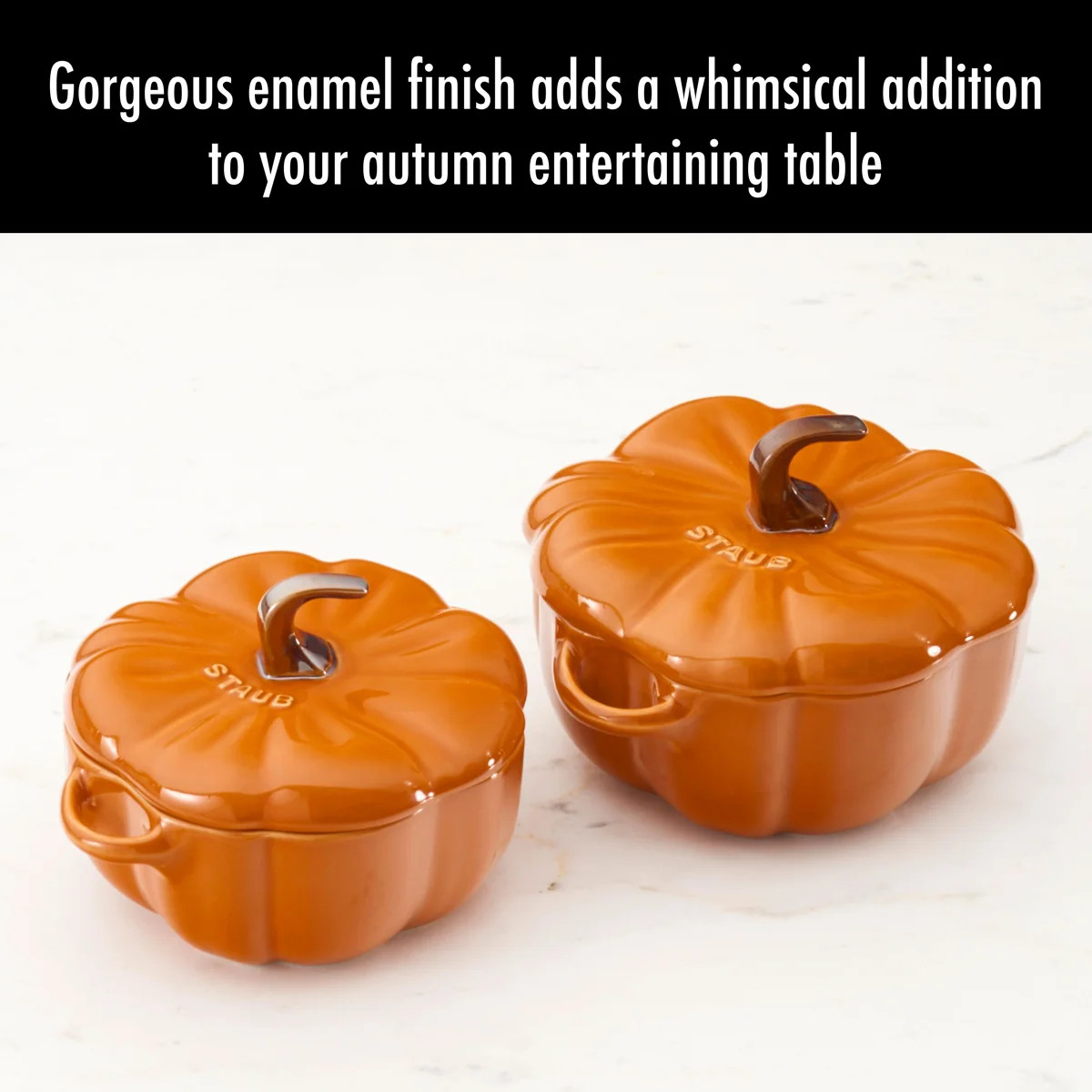 Staub Ceramic Pumpkin Cocotte & Reviews | Birch Lane | Birch Lane