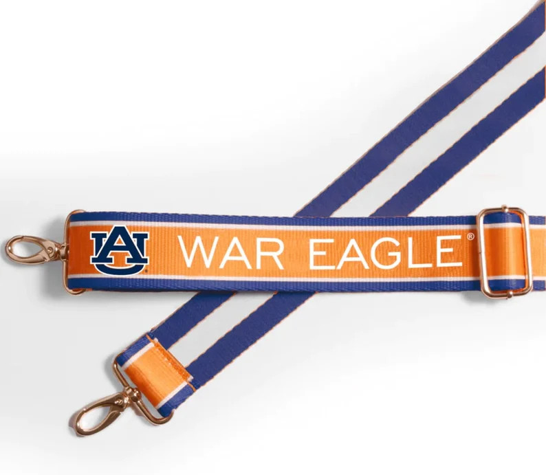 Auburn WAR EAGLE Adjustable Purse Strap, Licensed Collegiate Gear, Patterned, Stadium Approved, G... | Etsy (US)