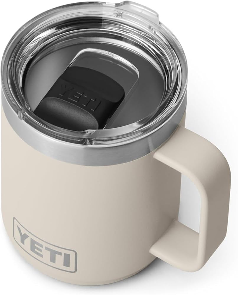 YETI Rambler 10 oz Stackable Mug, Vacuum Insulated, Stainless Steel with MagSlider Lid | Amazon (US)
