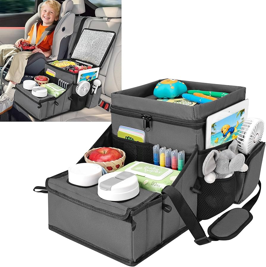COOLBEBE Car Seat Organizer, Backseat Car Organizer with Cup Holders for Kids and Adults Travel, ... | Amazon (US)