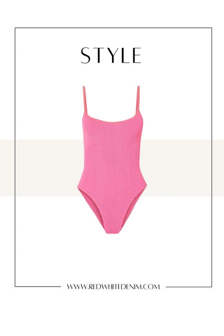 Hunza G Pink Swimsuit Pamela One Piece Bubblegum
 

#LTKswim