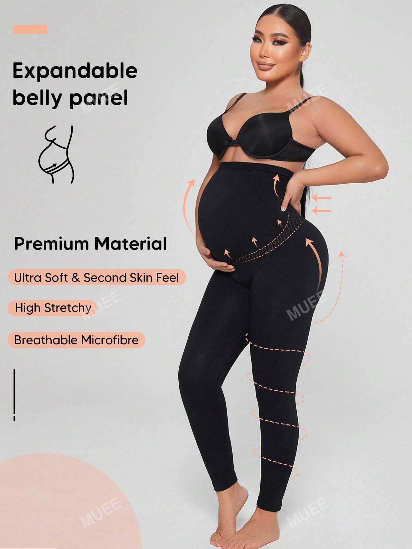 TendenciasLeggings de cintura alta para maternidad | SHEIN