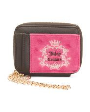 Small Velour Card Case Wallet | TJ Maxx