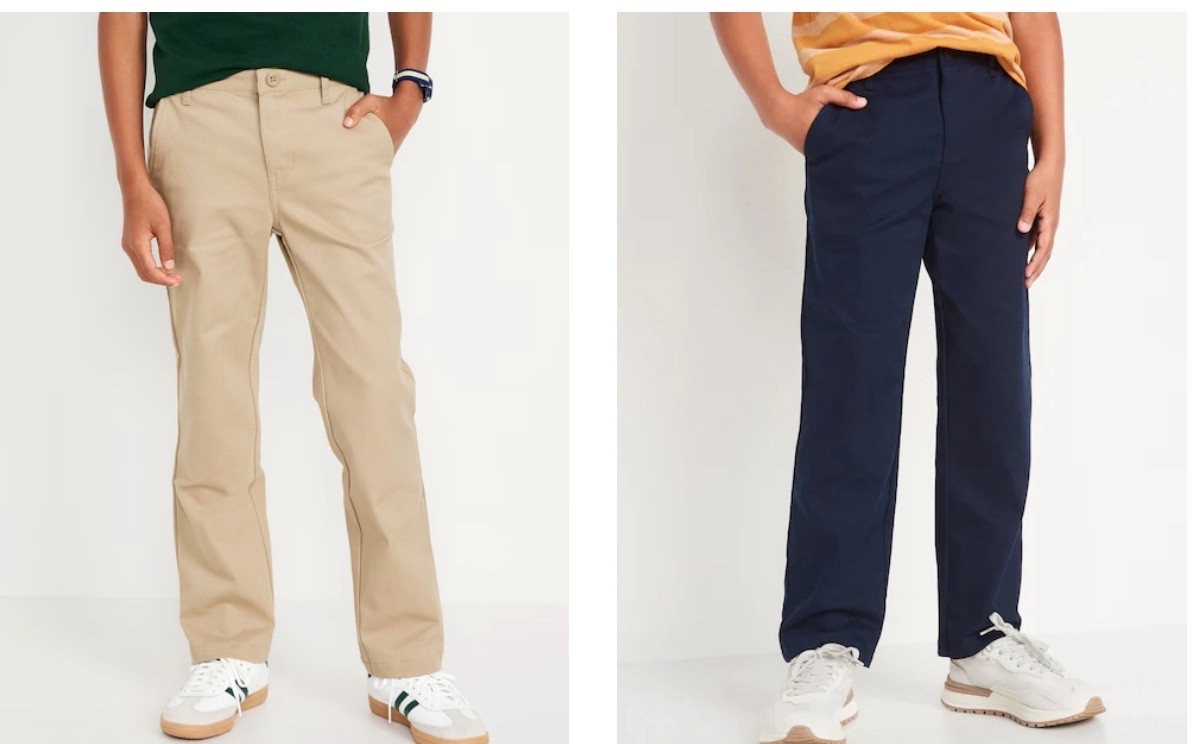 Uniform chino pants $8 Old Navy
Navy
Black
Khaki
Back to school
SALE

#LTKFindsUnder50 #LTKSaleAlert #LTKKids