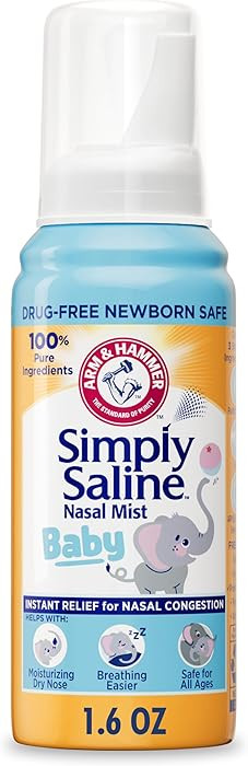 Simply Saline Sterile Saline Nasal Mist, Baby (1.5 Oz, 44 ml) | Amazon (US)