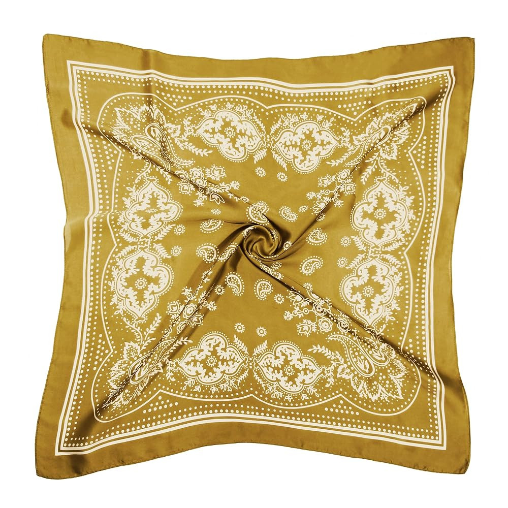 Satin Head Scarf - 27.5 Inches Silk Bandana Hair Wrap Square Scarf for Women & Girls | Amazon (US)