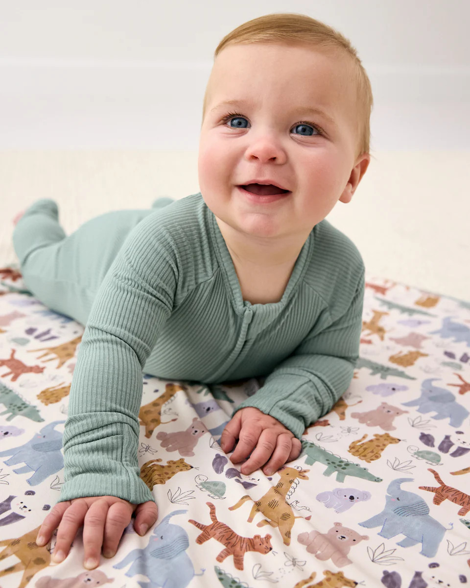 Willow Ribbed Zippy | Little Sleepies