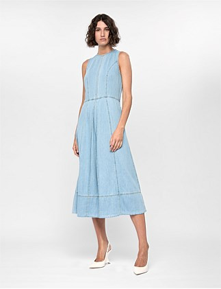 Staple the Label Amelia Chambray Midi Dress | David Jones | David Jones (Australia & New Zealand)
