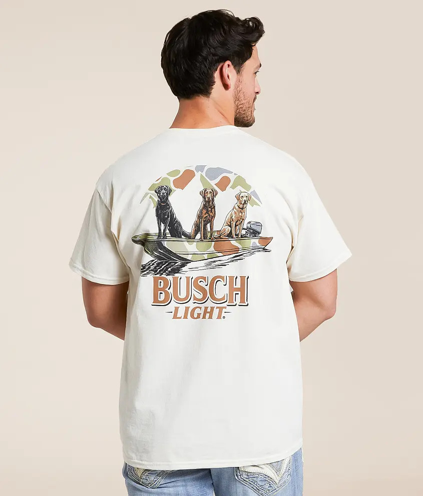 Busch Light Boat Dogs T-Shirt | Buckle
