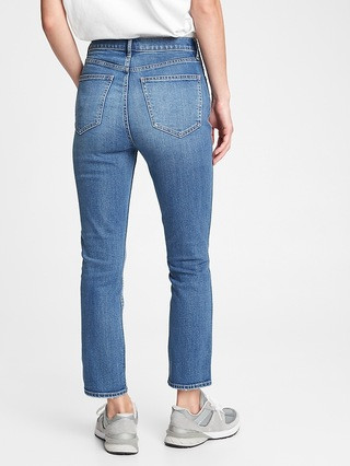 High Rise Cigarette Jeans with Secret Smoothing Pockets With Washwell™ | Gap (CA)