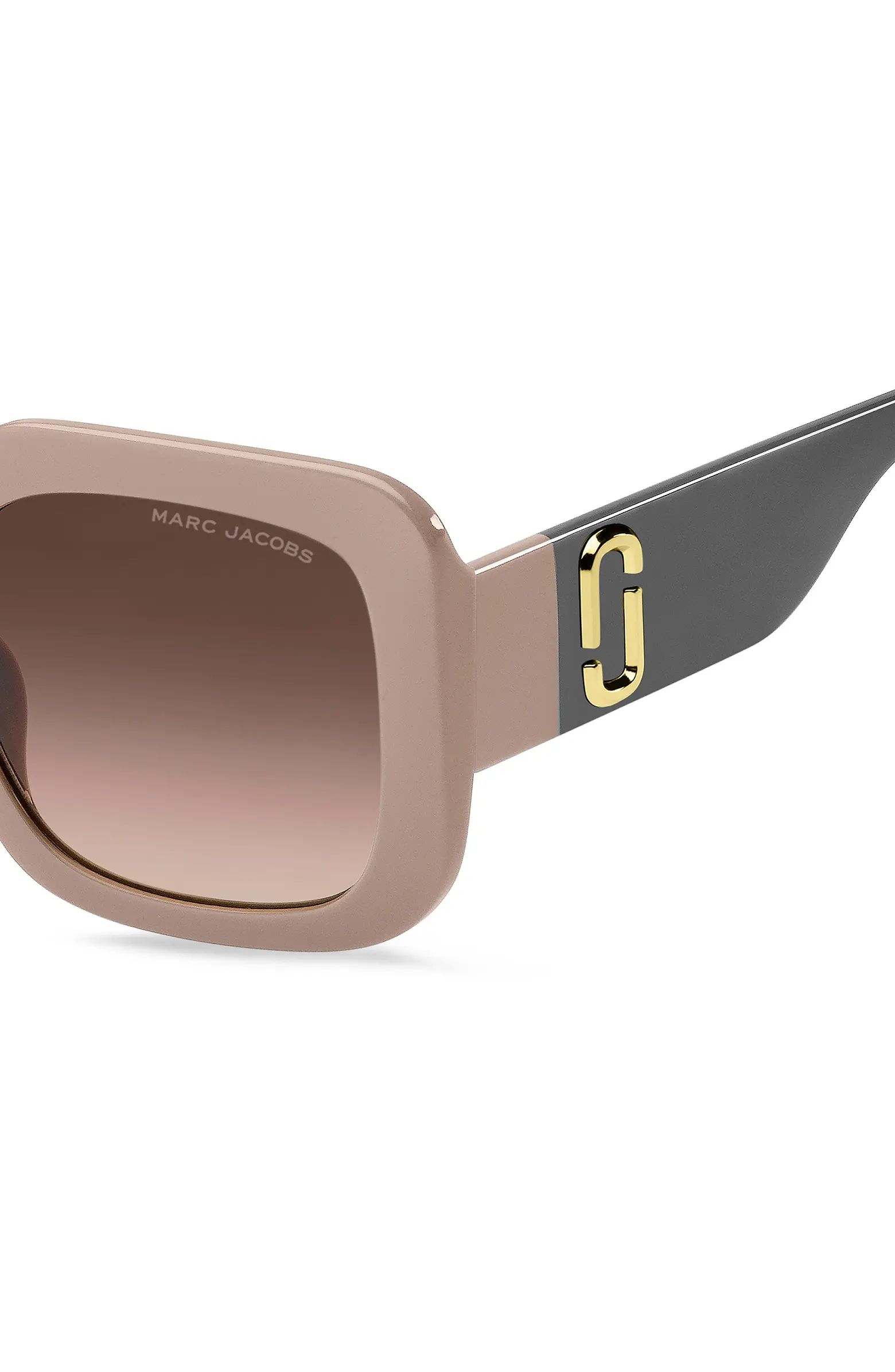 53mm Gradient Polarized Square Sunglasses | Nordstrom