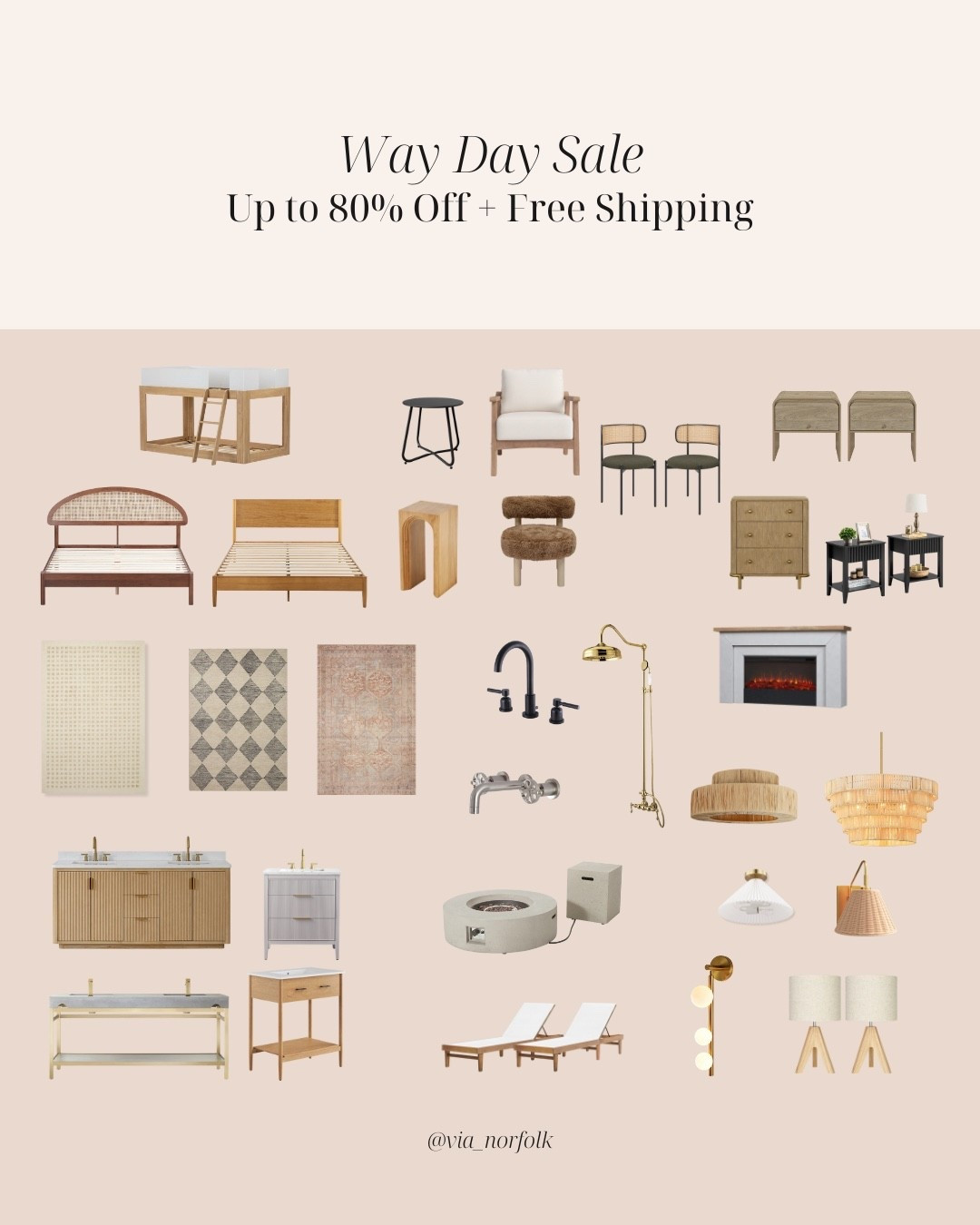 Way Day is live— here are some items I’ve used in my own projects, up to 80% off and all with free shipping. These are beds, lounge chairs, lighting, rugs & a few bathroom and outdoor favorites that I’ve actually used myself in the houses I remodeled and can recommend.

#waydaysale #wayfairfinds #wayfairhome #homefavorites
#interiors #interiordesign #homestyling #neutralhome
#modernorganic #cozyminimalism #homeinspo

#LTKSaleAlert #LTKHome