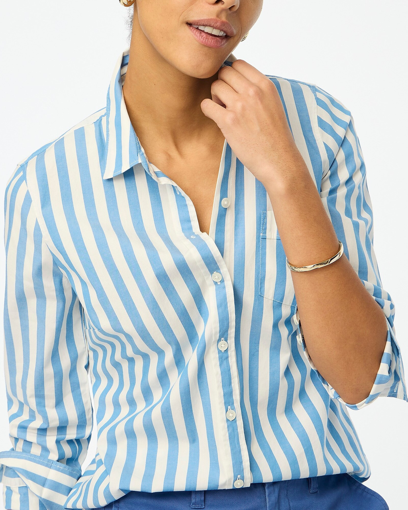 Lightweight cotton-blend shirt in signature fit | J.Crew Factory