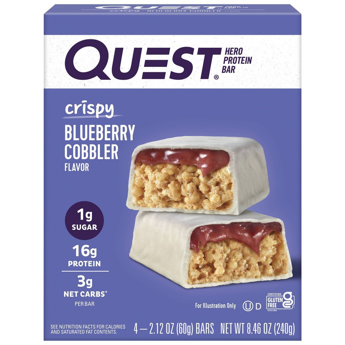 Quest Nutrition Hero Protein Bar - Blueberry Cobbler | Target