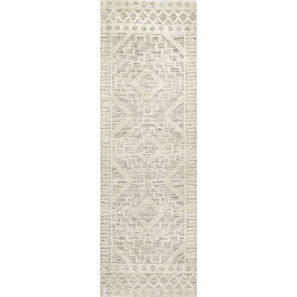 nuLOOM Cameron High Low Textured Moroccan Runner Rug, 2' 8" x 8', Beige | Walmart (US)