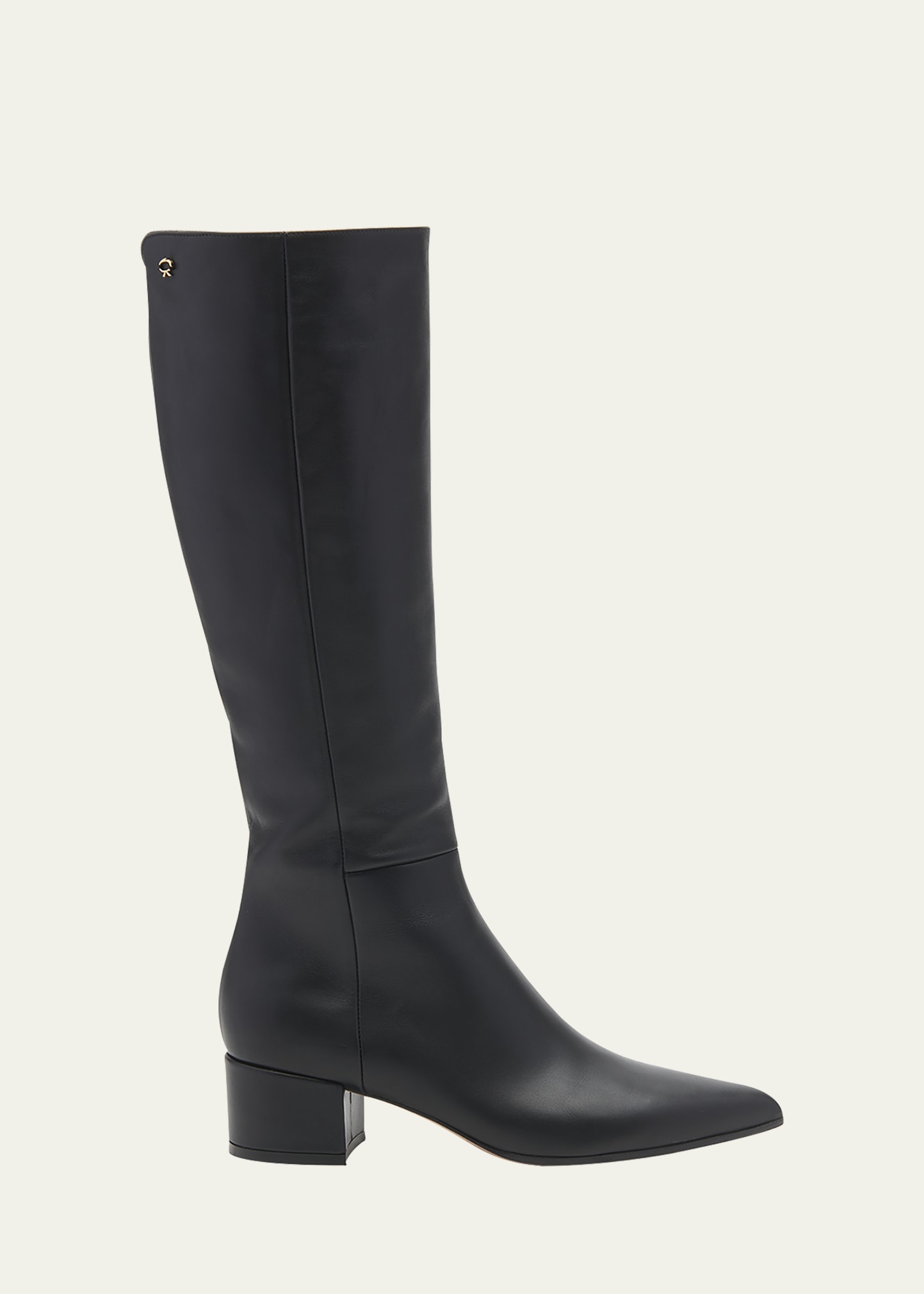 Gianvito Rossi Leather Zip Knee Boots | Bergdorf Goodman