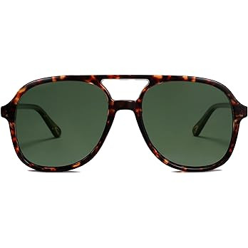 SOJOS Retro Polarized Aviator Sunglasses for Women Men Classic 70s Vintage Trendy Square Aviators | Amazon (US)