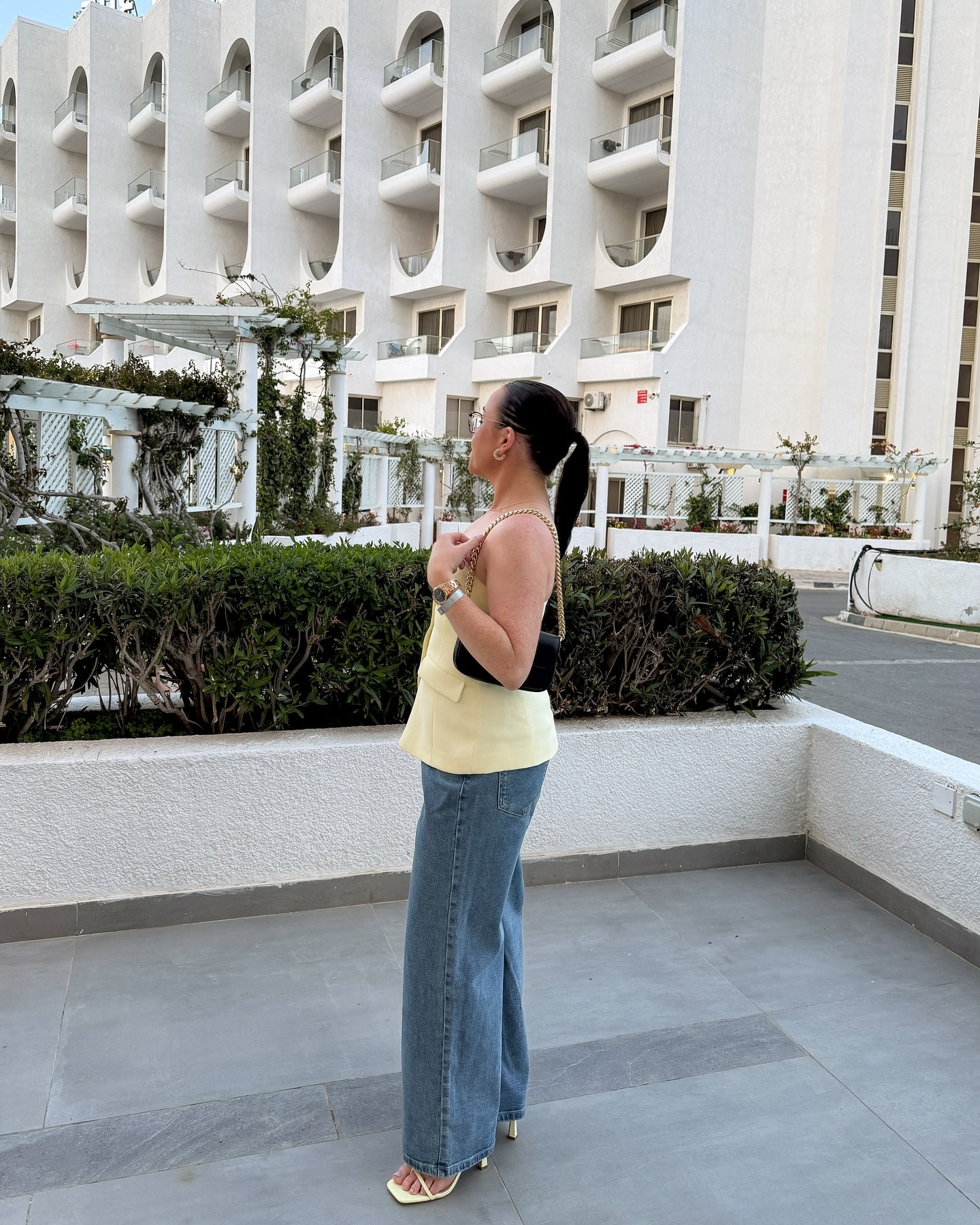 Evening OOTD 💛

never thought I’d be wearing buttermilk yellow, it’s not my usual colour but here we are and I love it! 

waistcoat is new in from @newlook 

•
•
•
•
#ootd #eveningout #vacationstyle #outfitofthenight #waistcoat #denimstyle #simplestyling #styleinspo #styleinspirations #streetstyles #cyprus #stylediaries #ad #thatnewlookfeeling #newlook