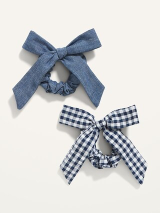 Ribbon Bow Hair Tie 2-Pack for Women | Old Navy (US)