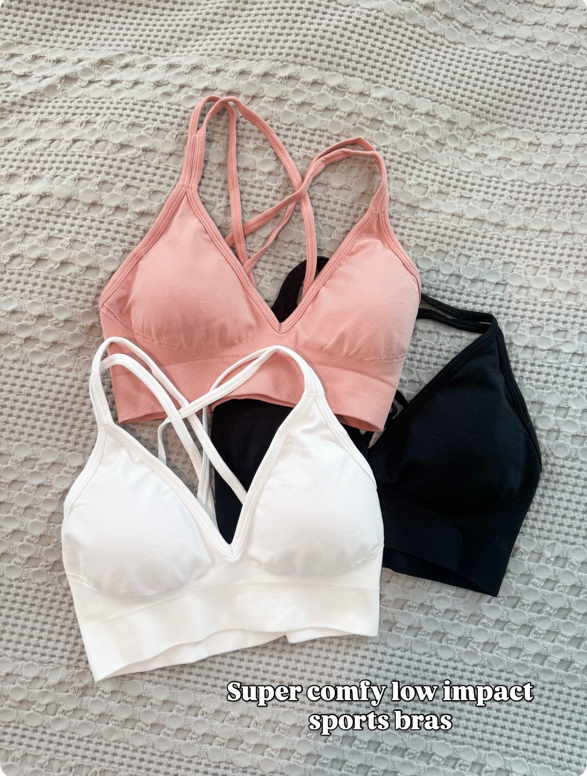 Love these low impact sports bras! 

