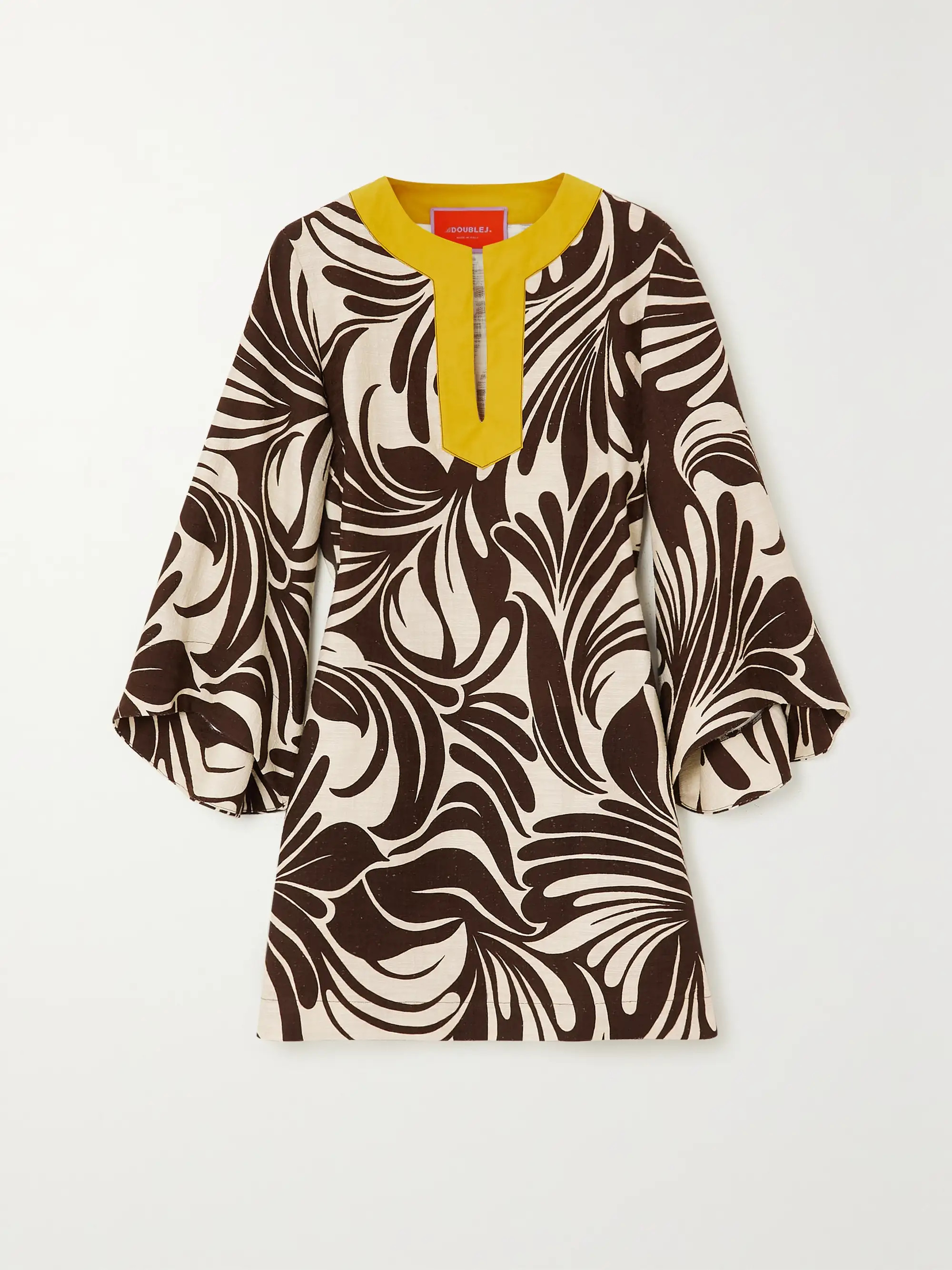 The Kaftan printed cotton-blend mini dress | NET-A-PORTER (UK & EU)