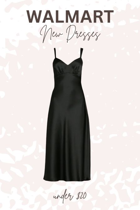 Silk black dresses from Walmart! 

#LTKstyletip #LTKsalealert #LTKfindsunder50