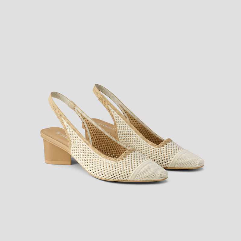 Pointed-Toe Slingback Sandals (Leah) | VIVAIA