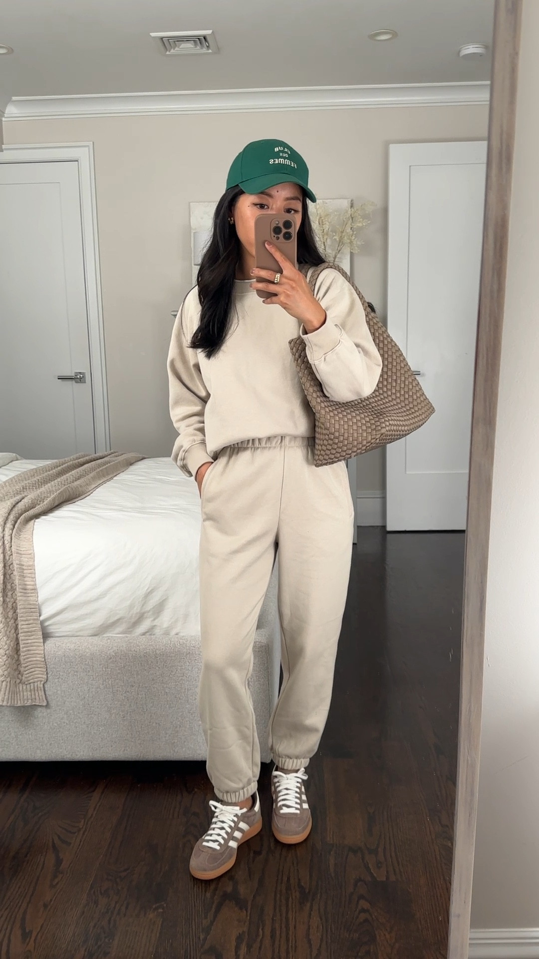 50% off Petite sweatshirt and joggers set on sale in tons of colors. Also in a wider cut key and a cropped hoodie styles.

Wearing XS petite in both. 

• the sweatpants in Xs petite run on the short side. Unlike the sweater pants which fit really big at my waist in this same size, these sweatpants actually fit my waist comfortably with a wide stretch waistband. 

The length hits above my ankles. Since I’m usually a 0/ xxs and these fit me, I’d suggest possibly sizing up for a comfy looser lounging pant with enough length. 

• naghedi tote in cashmere size medium

• linked similar baseball hat 

• adidas spezial sneakers earth suede gum sole 5. Ordered on stockx since this color has long sold out 

Petite travel outfit, athleisure outfit. 

#LTKFallSale 

#LTKTravel #LTKFindsUnder50