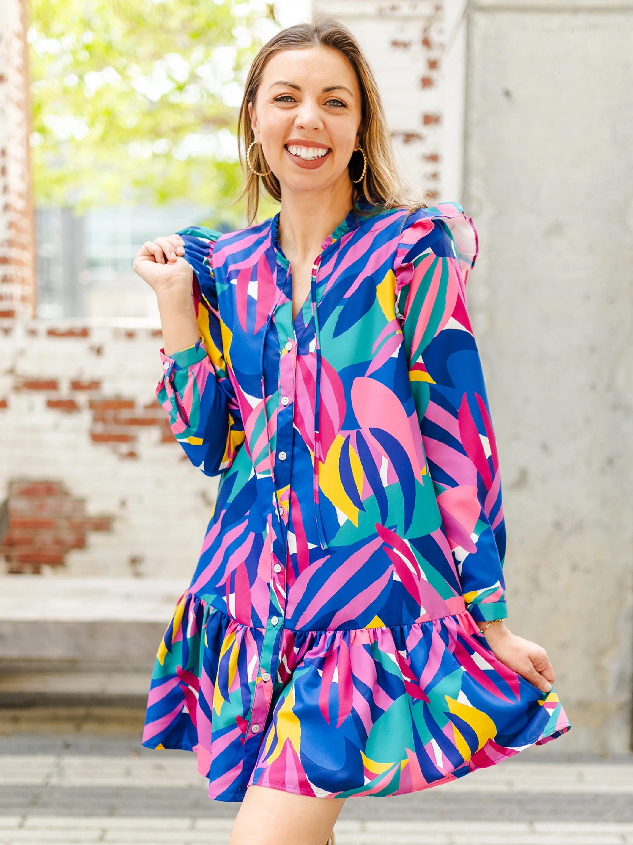 Kendall Dress | Bombshell Blooms Purple | Michelle McDowell