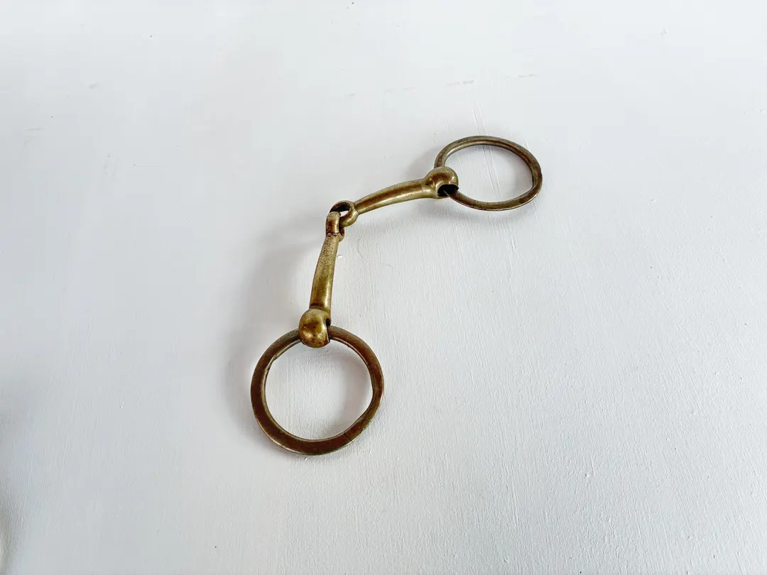 Vintage Horse Bit - Jointed Mouthpiece Snaffle Bit | Etsy (US)