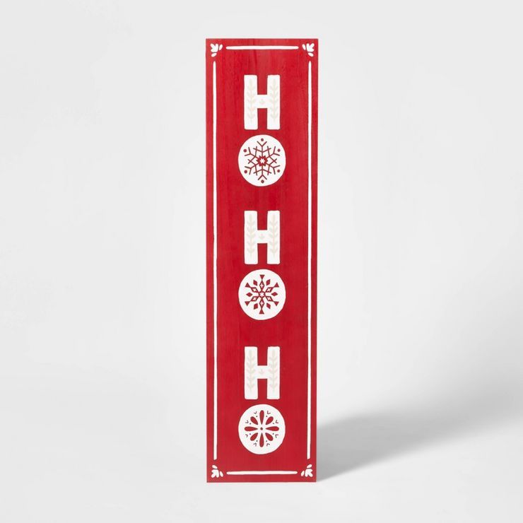 47" Reversible 'HoHoHo/Warm Winter Wishes' Nordic Porch Sign - Wondershop™ | Target