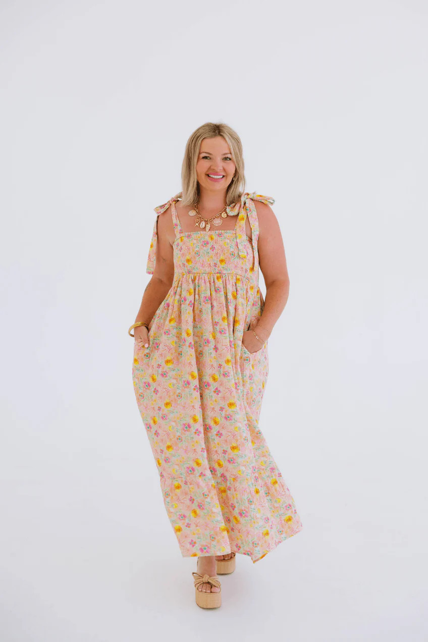 Lottie Dress | Floral Cotton Gauze Maxi Dress | Maybell & Mine | Maybell and Mine