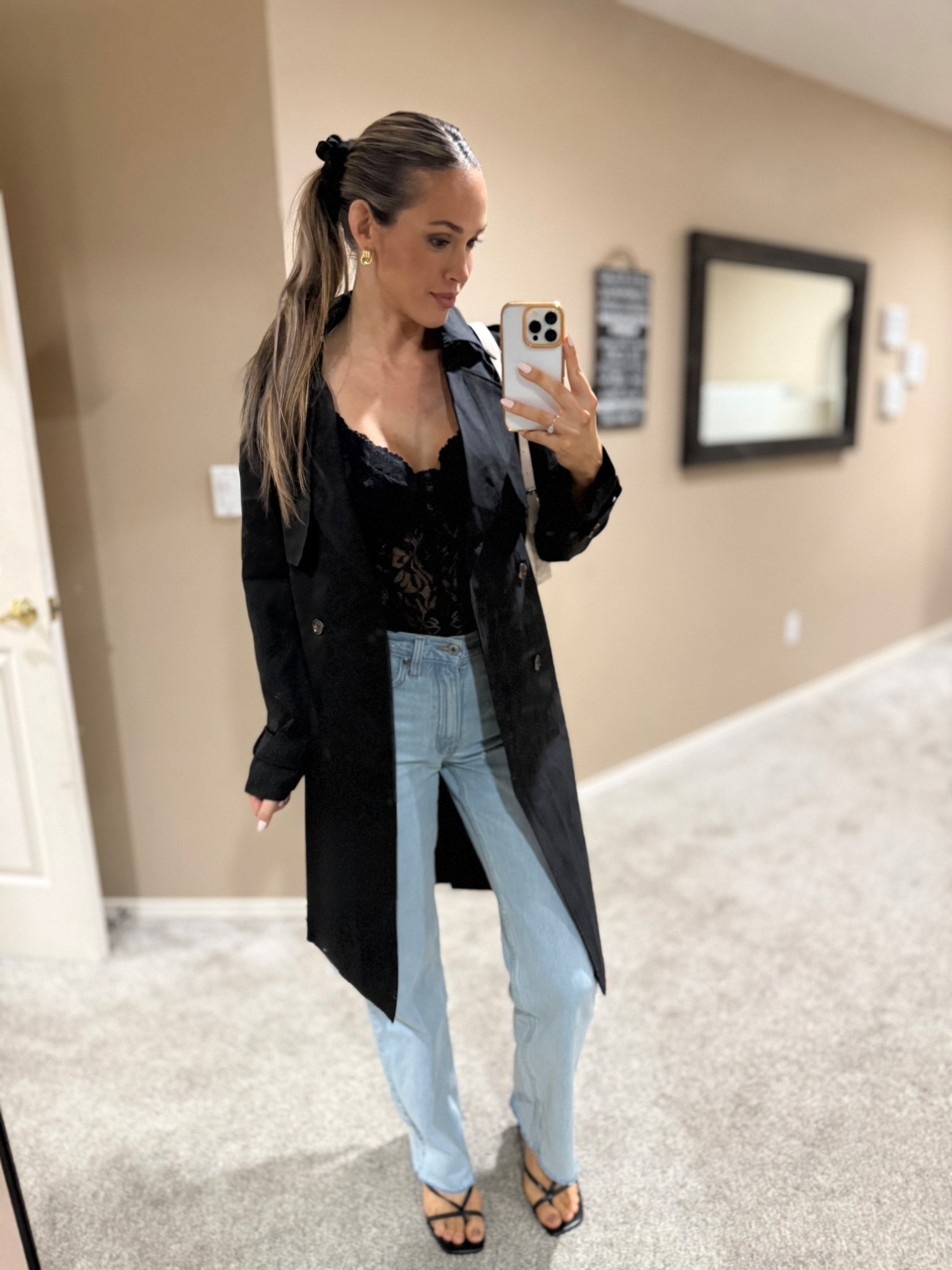 Amazon trench coat, date night fit Amazon and Abercrombie jeans are on sale  

#LTKValentine #LTKSaleAlert #LTKootd