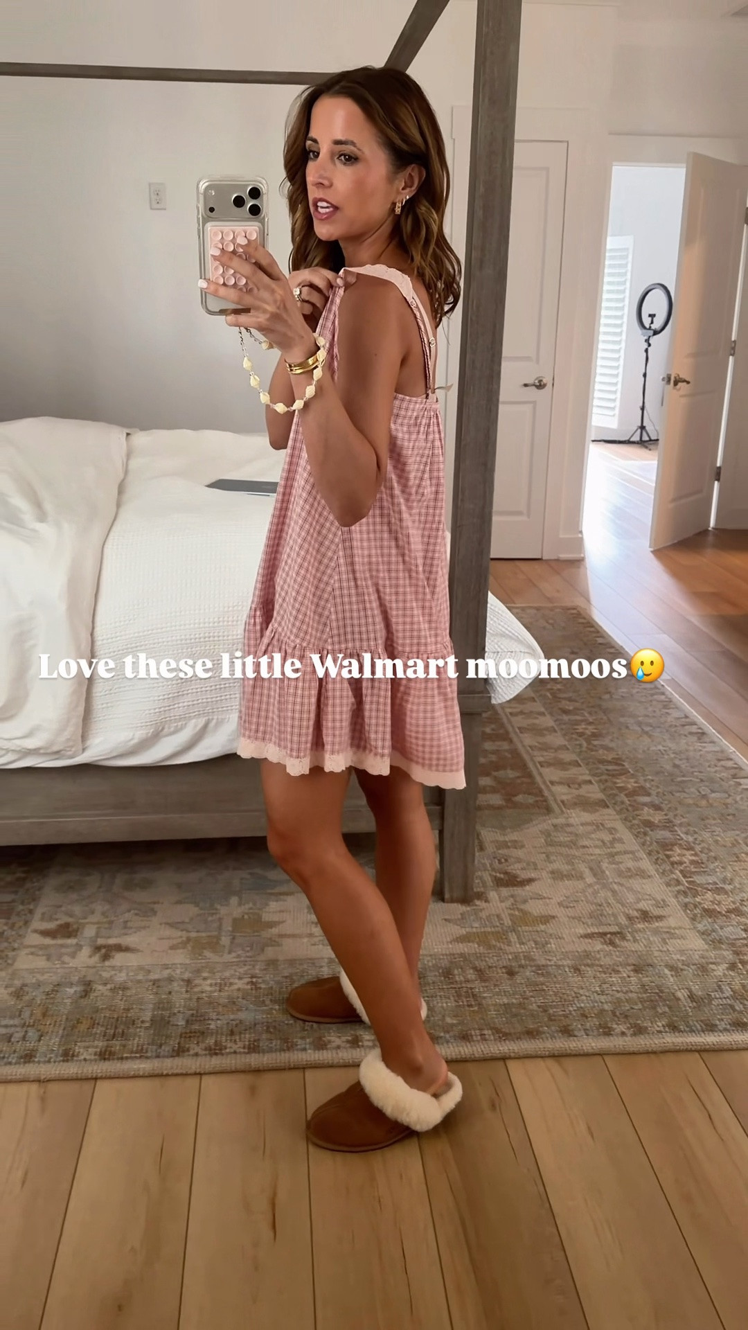 I love this little Walmart moomoos! Sleep dresses. Sleep chemise. Wearing XS with adjustable straps. Runs big so could size down! Plaid pajama dress.

#LTKgrwm #LTKmorningroutine #LTKselfcare