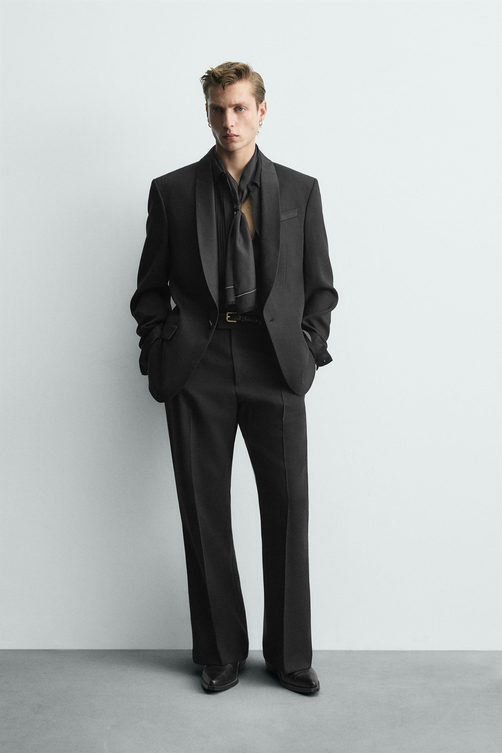 100% WOOL FLARE FIT SUIT PANTS LIMITED EDITION | Zara US