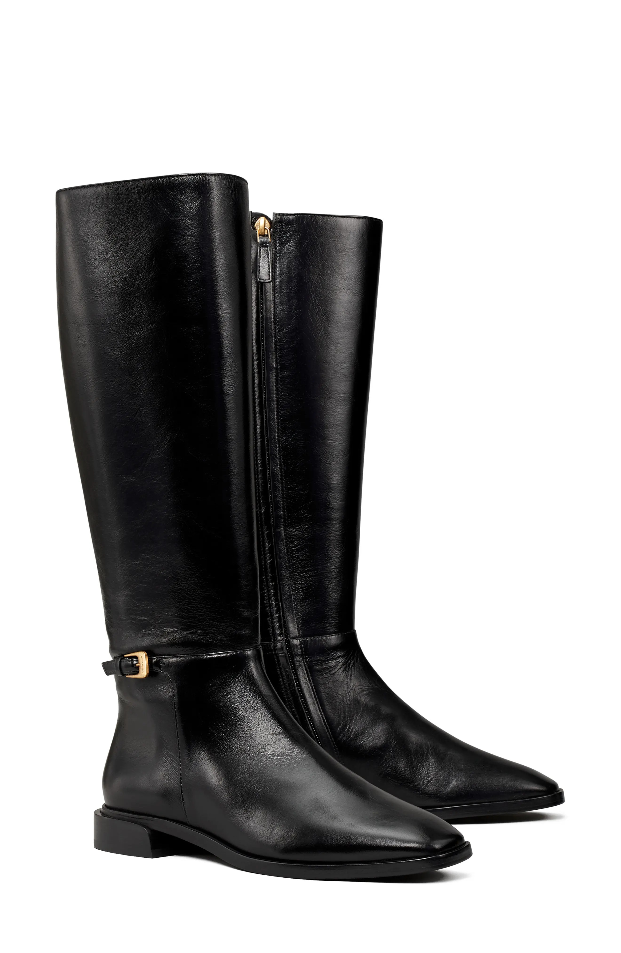 Tory Burch Knee High Riding Boot in Nero at Nordstrom, Size 8 | Nordstrom