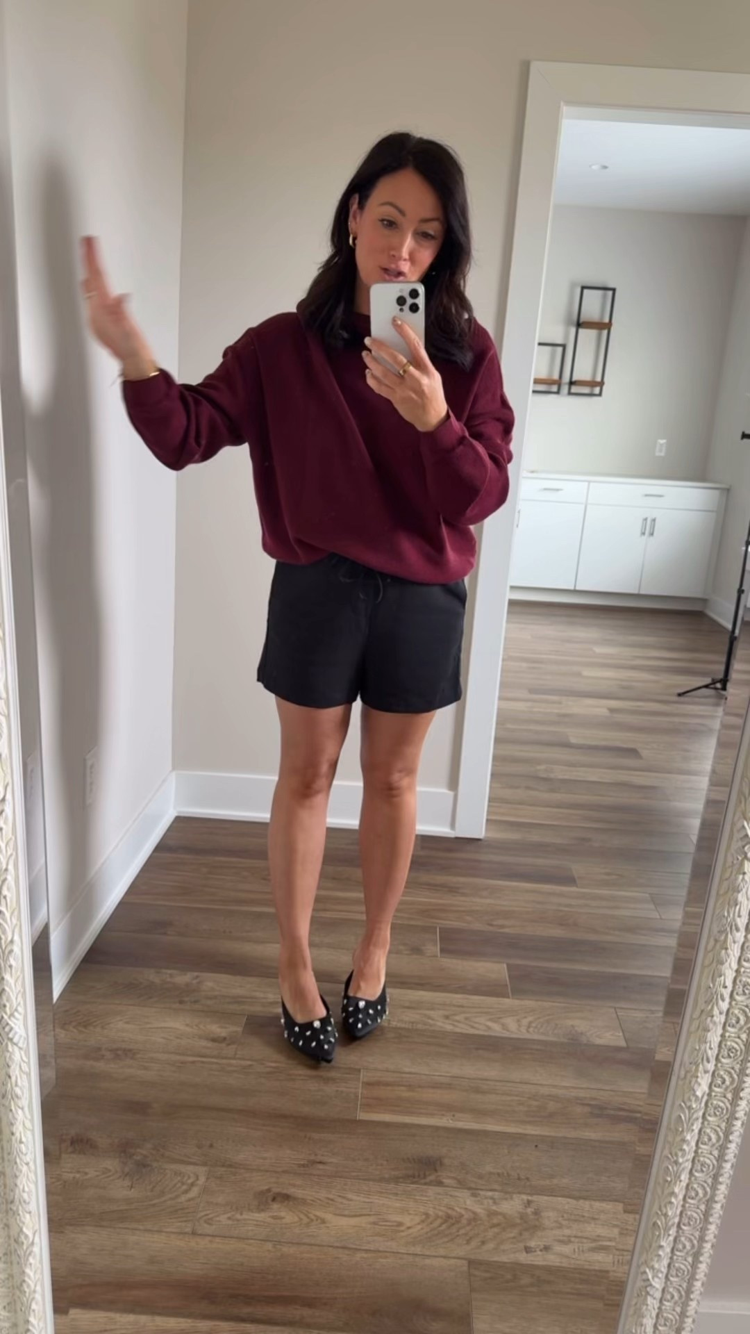 TARGET 🎯 TUESDAY
• medium sweater - oversized fit 
• medium shorts - true to size 
• heels true to size - very comfy 


#LTKFindsUnder50 #LTKMidsize #LTKSaleAlert