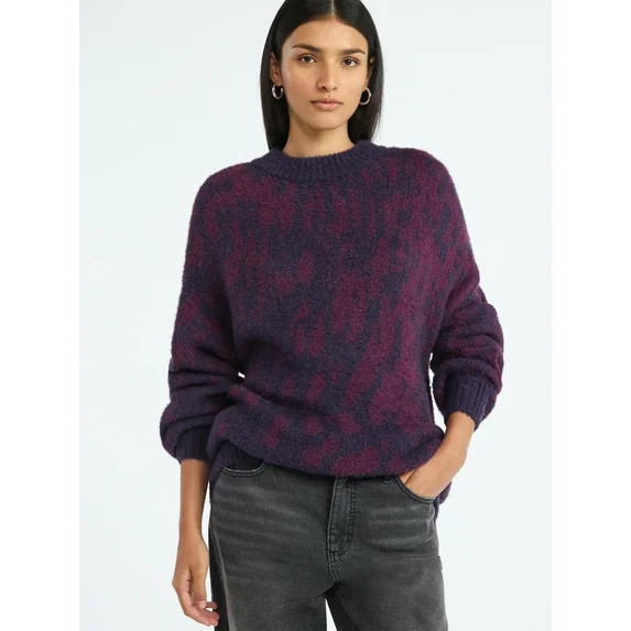 Scoop Women's Tunic Sweater with Long Sleeves, Midweight, Sizes XS-XXL | Walmart (US)
