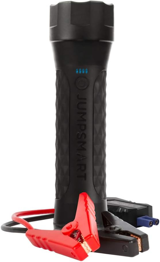 JumpSmart - 10-in-1 Portable Vehicle Jump Starter, Flashlight, Power Bank & More (Black) | Amazon (US)