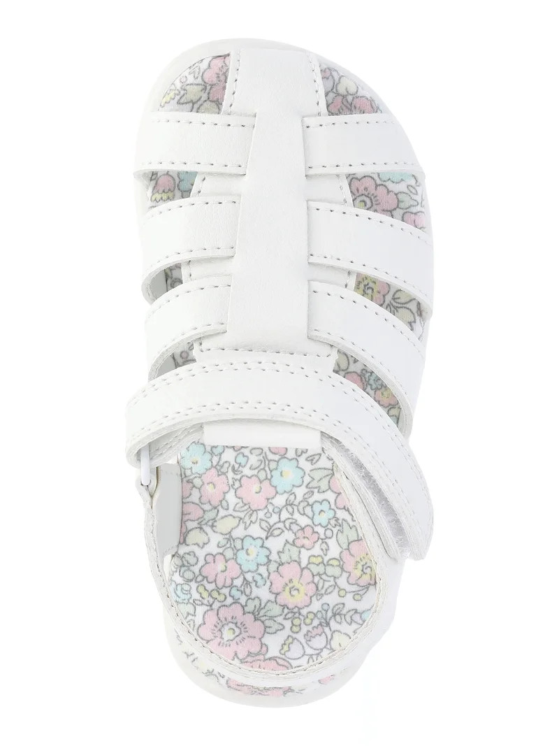Wonder Nation Todder and Baby Girls Fisherman Sandals | Walmart (US)
