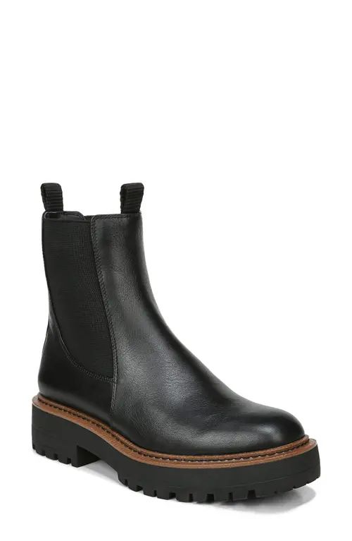 Sam Edelman Laguna Waterproof Lug Sole Chelsea Boot - Wide Width Available in Black Leather at Nordstrom, Size 7 | Nordstrom