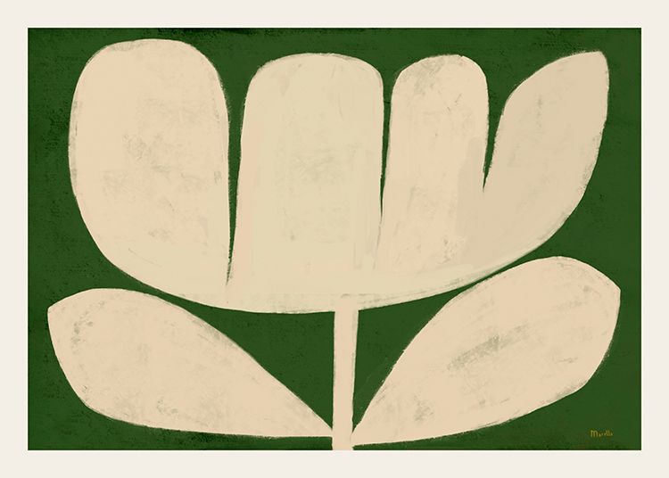 Marco Marella - Flower on Green Poster | Desenio